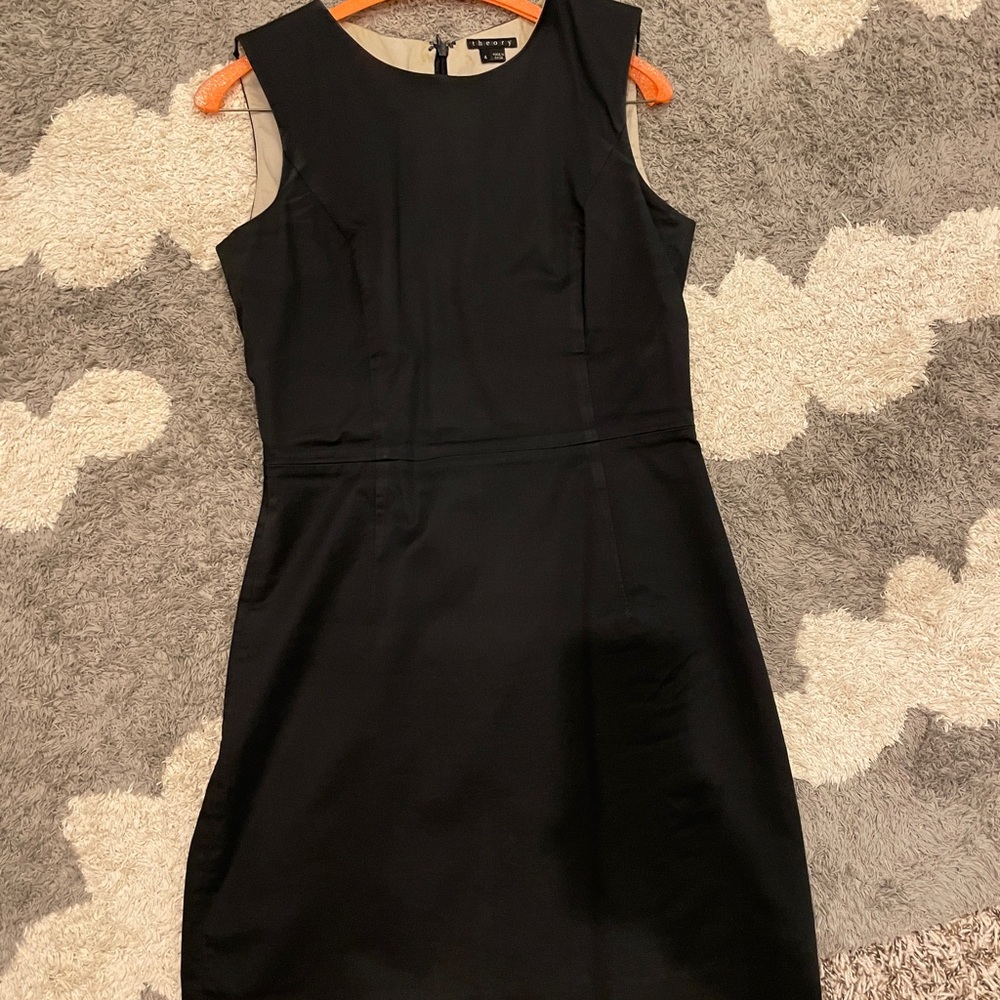 Theory Black Shift Dress